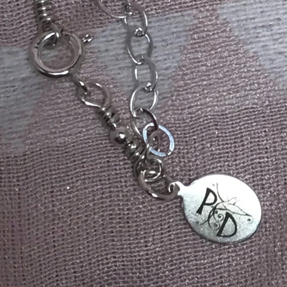 Aquamarine Sterling Silver Necklace- Y Style Aquamarine Necklace - Picture 6 of 6